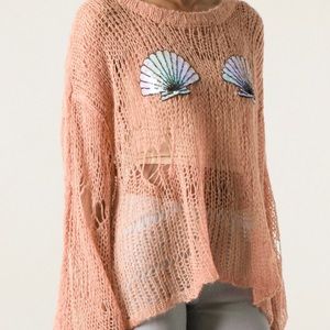 Wildfox White Label Seashell Sweater- Worn once!